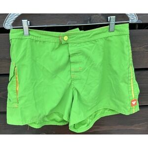 Vtg Roxy Quiksilver Green BoardShorts Size M/L (32)